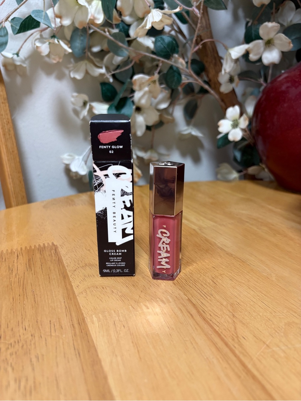 Fenty Beauty Gloss Bomb Lip Cream FENTY GLOW 02, Full Sz 0.3oz, BNIB, Authentic
